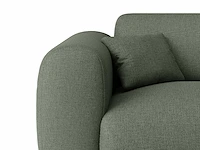Grote rechterhoekbank van groen gevlekte stof van maison céphy - afbeelding 5 van  6
