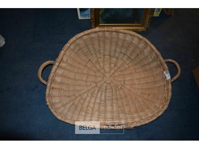 Grote rieten mand - afbeelding 1 van  3