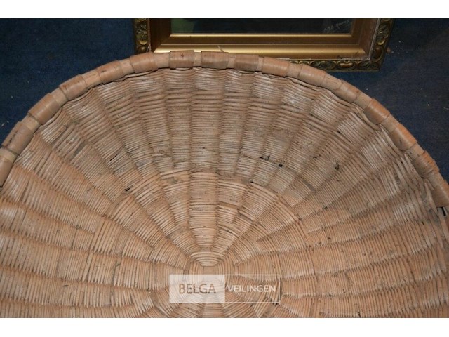Grote rieten mand - afbeelding 3 van  3