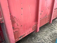 Grote robuuste mestcontainer op wielstel - nieuwe banden - afbeelding 6 van  14