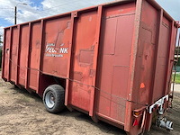 Grote robuuste mestcontainer op wielstel - nieuwe banden - afbeelding 8 van  14