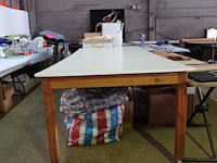 Grote stevige werktafel op wielen 3,00 x 1,20 m - afbeelding 2 van  4