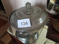 Grote tinnen pot - afbeelding 1 van  3
