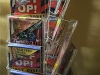 Grote verjaardagskaarten (verkeersborden) incl. rek