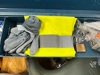 Grote zware metalen gereedschaps/opbergkoffer met inhoud - afbeelding 6 van  10