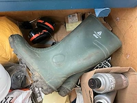 Grote zware metalen gereedschaps/opbergkoffer met inhoud - afbeelding 7 van  10