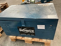 Grote zware metalen gereedschaps/opbergkoffer met inhoud - afbeelding 10 van  10