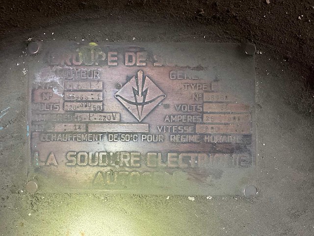 Groupe de soudure gsm.15 vintage stroomgenerator - afbeelding 8 van  9