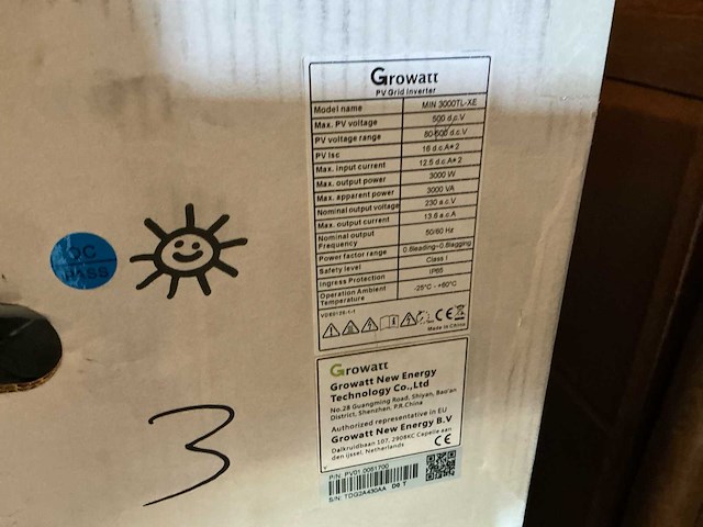 Growatt 3000 tl-xe omvormer (3x) - afbeelding 4 van  4