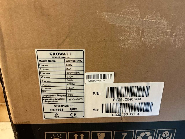 Growatt 4400 tl omvormer (5x) - afbeelding 3 van  3