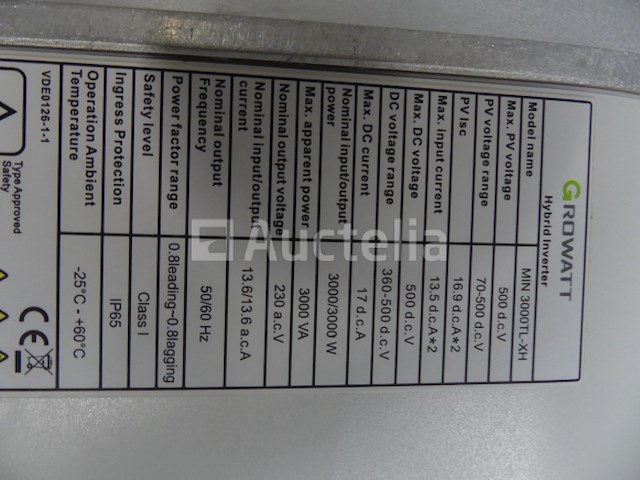 Growatt min 3000tl-xh hybride omvormer – 3kw - afbeelding 4 van  7