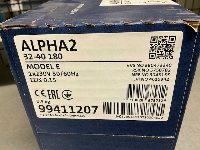 Grundfos alpha 2 32-40 180 cv-pomp - afbeelding 3 van  3