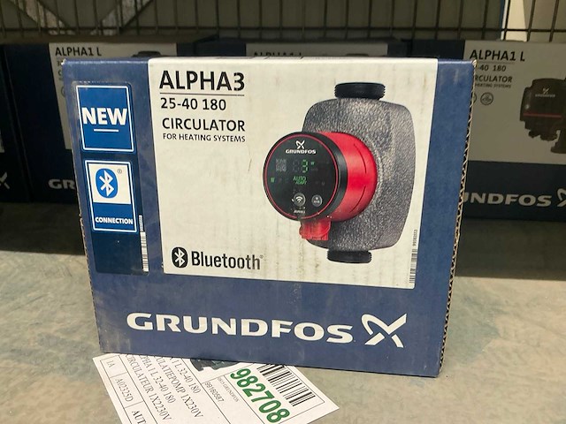 Grundfos alpha 3 25-40 180 cv-pomp - afbeelding 1 van  3