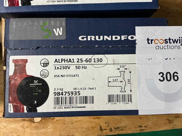 Grundfos alpha1 circulatiepomp (2x) - afbeelding 2 van  3