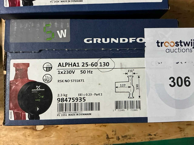 Grundfos alpha1 circulatiepomp (2x) - afbeelding 3 van  3