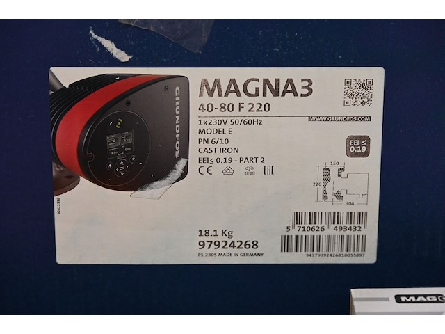 Grundfos magna 3 40-80 f220 - afbeelding 3 van  4