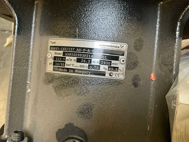 Grundfos nbe 65-160/157 as-f-a-bqqe centrifugaalpomp met ingebouwde frequentieregelaar - afbeelding 2 van  11