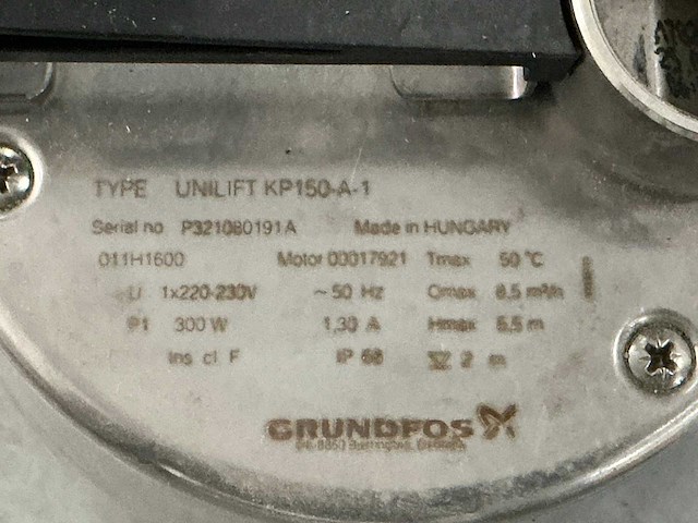 Grundfos unilift kp150 dompelpomp - afbeelding 2 van  3