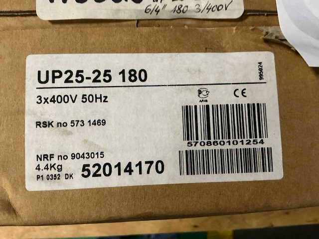 Grundfos up25-25 180 circulatiepomp - afbeelding 3 van  3