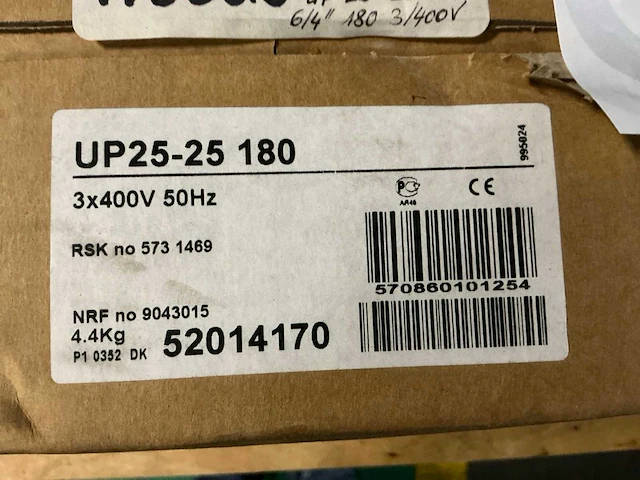 Grundfos up25-25 180 circulatiepomp - afbeelding 3 van  3