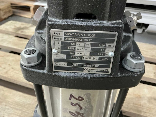 Grundfoss cr5-7 waterpomp - afbeelding 6 van  8