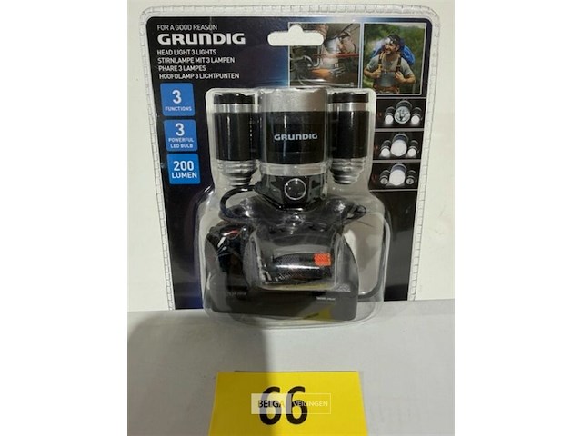 Grundig led hoofdlamp 200 lumen - afbeelding 1 van  3