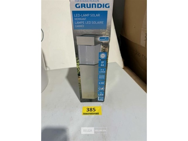 Grundig led lamp solar ip44 3-4 lumen warm white - afbeelding 2 van  3