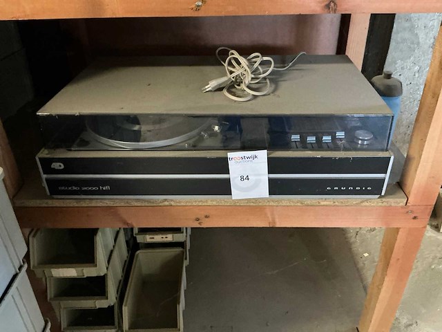 Grundig studio 2000 hifi vintage radio-/ platenspeler - afbeelding 1 van  5