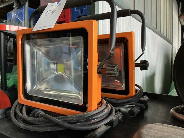Gs jf 8100-50w led bouwlamp (2x) - afbeelding 1 van  2