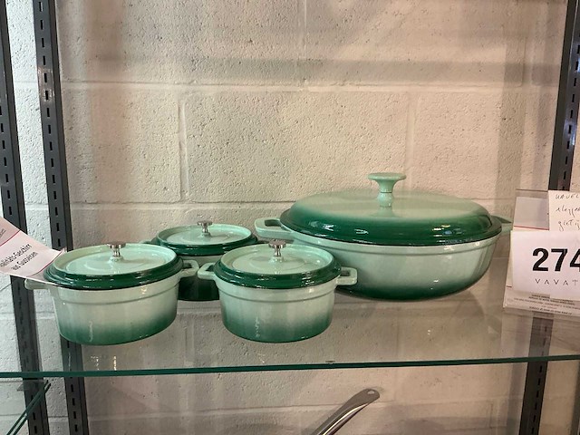 Gsw gietijzeren pot (4x) - afbeelding 1 van  4