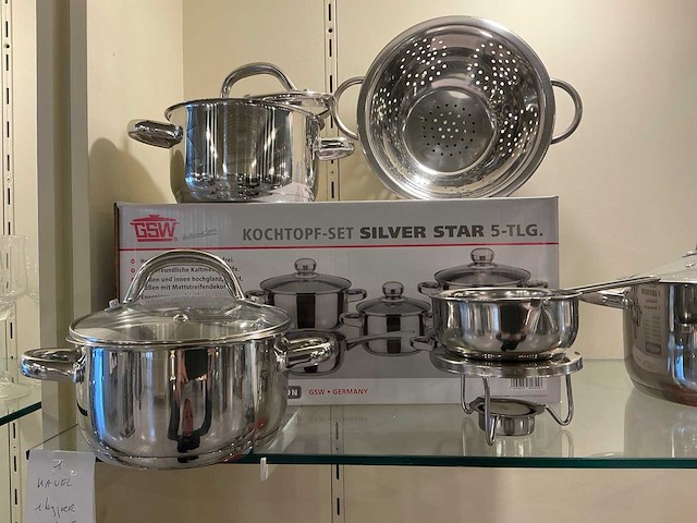 Gsw silver star 9-delig kookpottenset - afbeelding 2 van  3