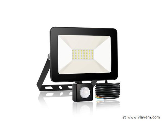 Gt ilux led breedstraler 30 watt + pir - afbeelding 1 van  7