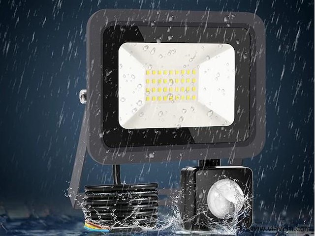 Gt ilux led breedstraler 30 watt + pir - afbeelding 6 van  7