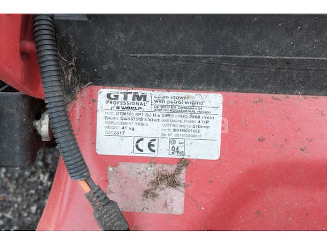 Gtm gtm500 sp1 sc benzine grasmaaier - afbeelding 4 van  11