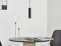 Gu10 decoratief hanglamp cilinder 24cm zand zwart(16x)