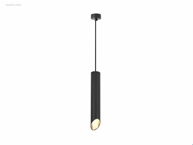Gu10 decoratief hanglamp cilinder zand zwart 30cm - afbeelding 2 van  2