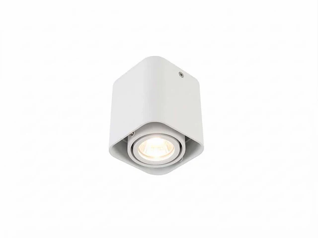Gu10 design opbouwspot armatuur 10cm wit kantelbaar(10x) - afbeelding 3 van  8