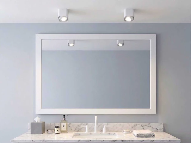 Gu10 design opbouwspot armatuur 10cm wit kantelbaar(10x) - afbeelding 7 van  8