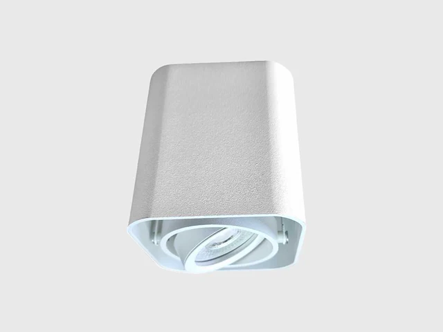 Gu10 design opbouwspot armatuur 10cm wit kantelbaar(20x) - afbeelding 2 van  8