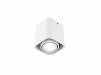 Gu10 design opbouwspot armatuur 10cm wit kantelbaar(20x) - afbeelding 7 van  8