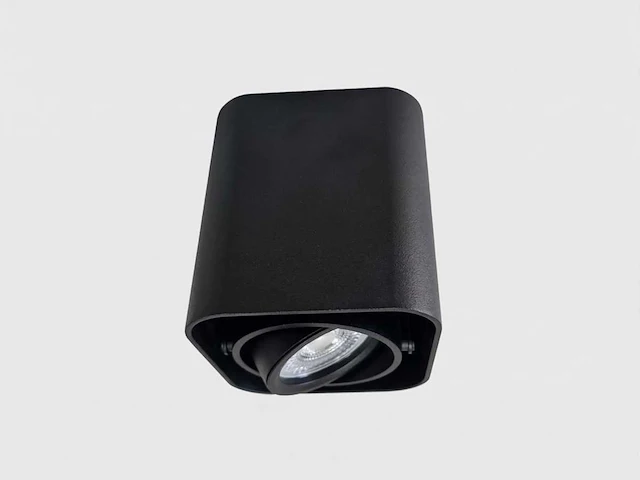 Gu10 design opbouwspot armatuur 10cm zwart kantelbaar(10x) - afbeelding 5 van  9