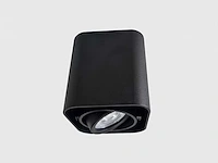 Gu10 design opbouwspot armatuur 10cm zwart kantelbaar(10x) - afbeelding 5 van  9