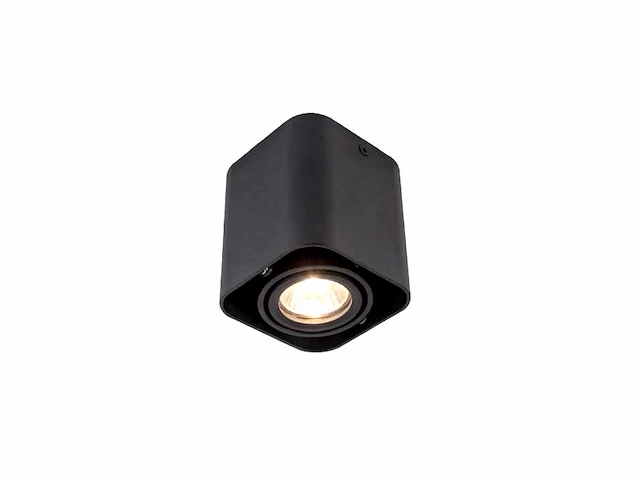 Gu10 design opbouwspot armatuur 10cm zwart kantelbaar(20x) - afbeelding 3 van  9