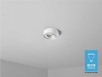 Gu10 inbouw armatuur kantelbaar met lamphouder(50x) - afbeelding 1 van  5