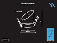 Gu10 inbouw armatuur met lamphouder (50x) - afbeelding 2 van  5