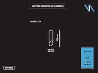 Gu10 opbouw design armatuur 22cm (8x) - afbeelding 6 van  6