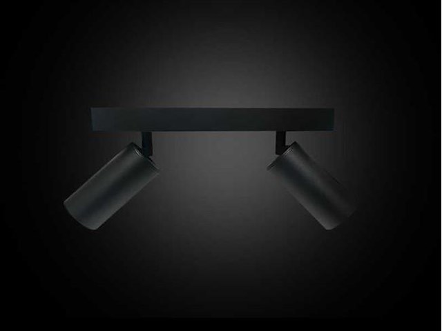 Gu10 opbouwspot armatuur - 2 draaibaar spots (4x) - afbeelding 3 van  4