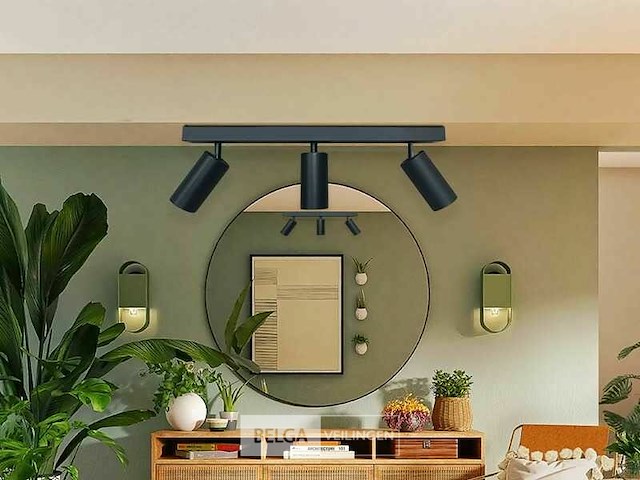 Gu10 opbouwspot armatuur - 3 draaibaar spots (4x) - afbeelding 1 van  5