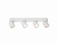 Gu10 opbouwspot armatuur 4 cilinder zand wit draaibaar(8x) - afbeelding 2 van  5