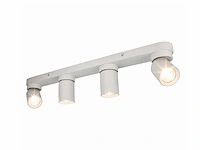 Gu10 opbouwspot armatuur 4 cilinder zand wit draaibaar(8x) - afbeelding 4 van  5